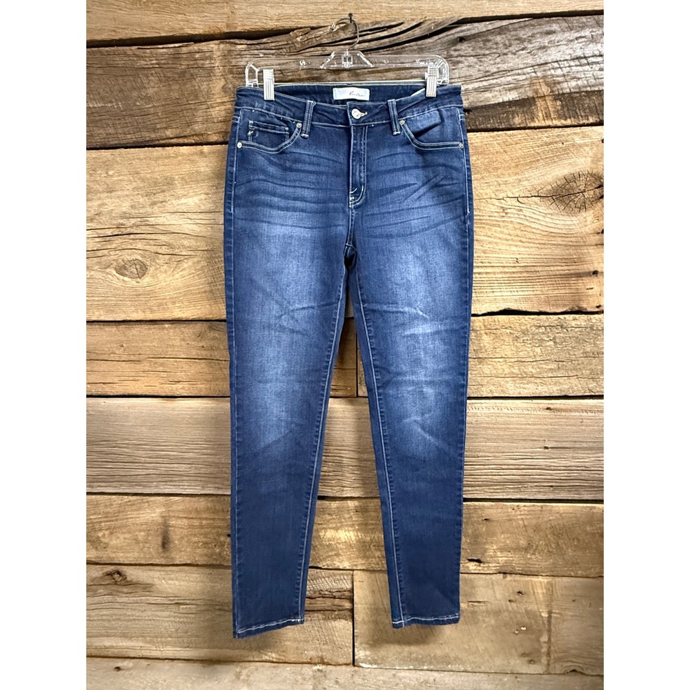 KanCan Women Dark Wash High Rise Skinny Jeans Blue Denim KC7085DH Size 13/30
